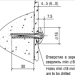 Держатель 5.01.04 D=16 мм, S=6-8 мм, матированный никель, Lincos