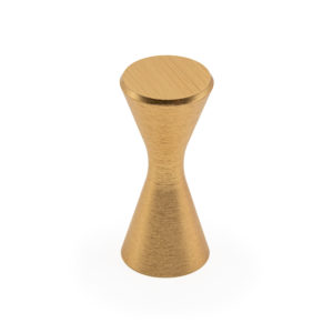 Ручка-кнопка DIABOLO, брашированная латунь, 14*31 мм, Viefe
