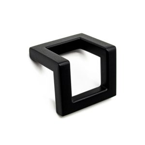 Ручка-кнопка Frame, черный матовый лак, 32 / 40, Metakor