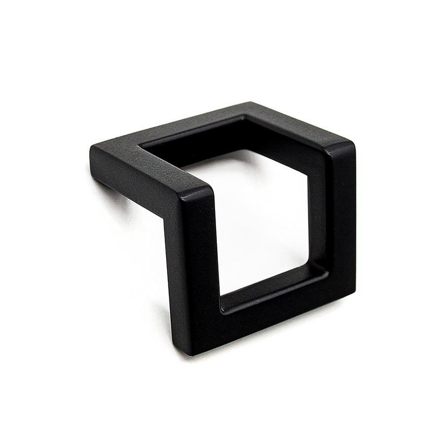 Ручка-кнопка Frame 11.4157.12, черный матовый лак, 32/40, Metakor