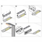Светильник Nikka DOOR металлик, натуральное свечение, 160*48*14, 12V, 1.5W, 120 lm, IP20, Furnika