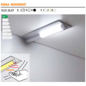Светильник Nikka movement (на взмах) металлик, натуральное свечение, 160 * 48 * 15, 12V, 1.5W, 120 lm, IP20, Furnika
