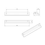 Ручка-скоба Treme 11.3976.38 хром, 160/200, Metakor