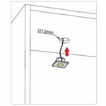 Светильник MINI Point, металлик, натуральное свечение, 18*18, 12V, 0,4 W, 23 lm, IP20, Furnika