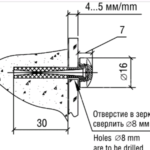 Держатель 5.10.01 D=16 мм, никель, Lincos