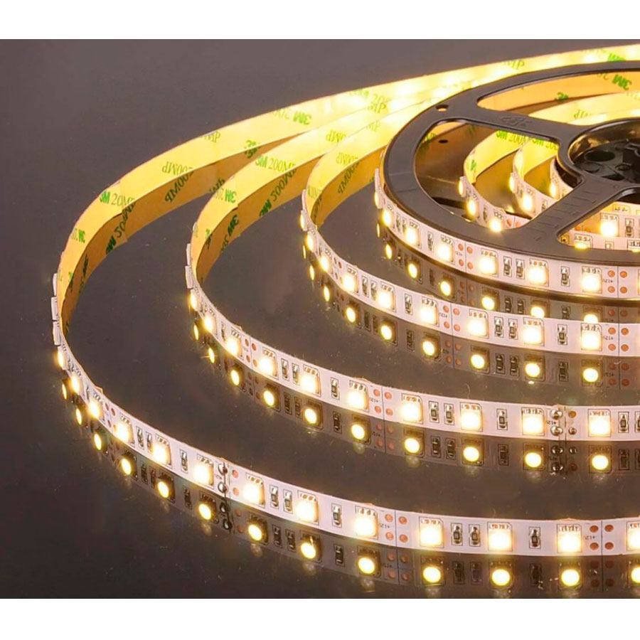 Лента LED 5050-120D, 8 мм, 300LED/5м, 72 Вт/5м, теплое свечение, Furnika