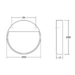 Ручка BAU, 0496064Z28, матовое золото, 64D90 мм, Viefe