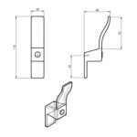 Крючок WP1604 хром, Gamet