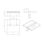 Ручка-кнопка Prisma 70.3696.16 белый матовый лак, 32, 60х60 мм, Metakor