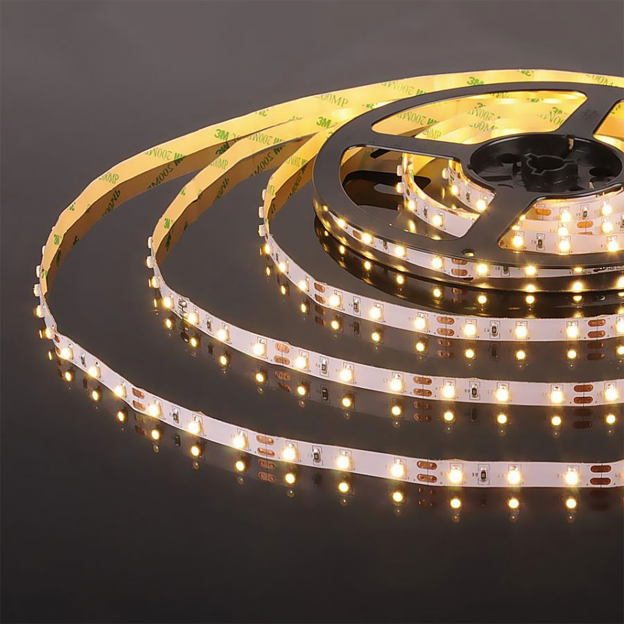 Лента К1, 2835 IP20, 60 LED/м, 4500K, 12В, 7 Вт/м, 600-700 Лм./м, CRI больше 80, 5м х 8мм