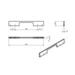 Ручка-скоба Caravelle 11.3798.49 нержавеющая сталь, 160 и 224, Metakor