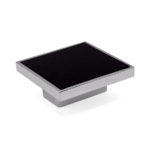 Ручка-кнопка 0405CLVE/NE, 32 мм, хром/черный, Poliplast