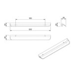 Ручка 0328V9006, 160 мм, алюминий, Poliplast