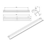 Ручка-скоба Like-It C6.100340.93, анодированный сатиновый никель, 320/340, Metakor