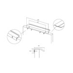 Ручка VANN, 0375064L09, черный, 64 мм, Viefe