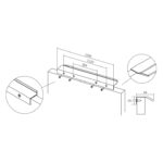 Ручка VANN, 03751120L09, черный, 1120 мм, Viefe