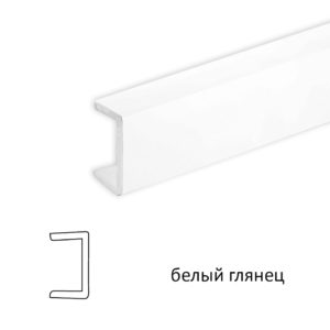 Торцевая заглушка (белый глянец), 1м.