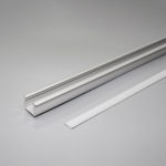 Профиль Lambda с рассеивателем, врезной, цвет алюминий, 2м, Furnika