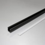 Профиль Lambda с рассеивателем, врезной, цвет черный, 2м, Furnika