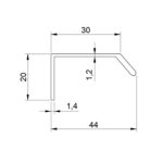 Ручка VANN, 0375256L24, сталь, 256 мм, Viefe