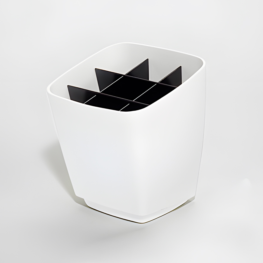 LINERO MosaiQ Контейнер + делитель пластик, 135 x 135 x 156 мм, цвет белый, Kesseböhmer