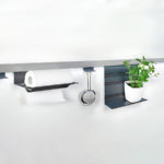 LINERO MosaiQ Контейнер + делитель пластик, 135 x 135 x 156 мм, цвет белый, Kesseböhmer