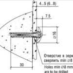 Держатель 5.01 Н D=16 мм, нержавеющая сталь, Lincos