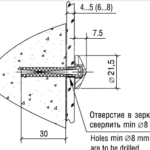 Держатель 5.01 Н D=22 мм, нержавеющая сталь, Lincos