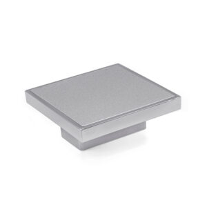 Ручка-кнопка 0405CLV06, 32 мм, хром / алюминий, Poliplast