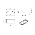 Ручка MD15-R6/128 Fuente, матовый никель, Gamet