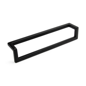 Ручка-скоба Frame, черный матовый лак, 160 / 168, Metakor