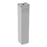 Опора квадратная 40x40 H=150, с регулировкой, лак белый, Rejs