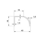 Ручка-скоба Mercure C5.500350.93 анодированный брашированный никель, 250/350, Metakor