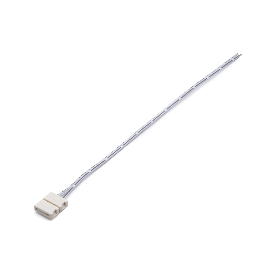 Провод питания для LED лент 10 мм (F100AC), 20см, 2*22AWG, белый