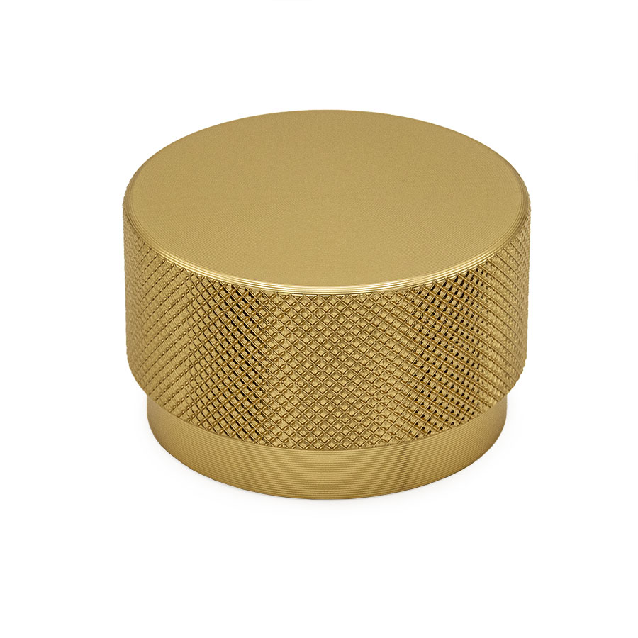 Ручка-кнопка GRAF BIG, 0486050L291, брашированная латунь, D50 мм, Viefe