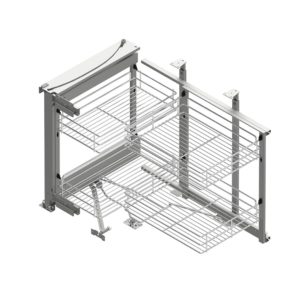 Волшебный угол MAXIMA CLASSIC Corner Front, 900, левый,с доводчиком, хром, Rejs