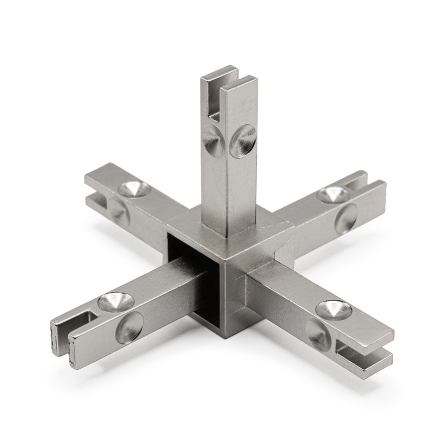 Узловое соединение Cadro 5-стороннее, арт. 82797.0174, цвет сталь, Confurn