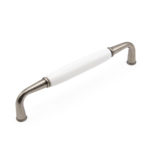 Ручка UP16-128-G11-WHT-0 Scandi патинированный никель/белый фарфор, 128 мм, Gamet