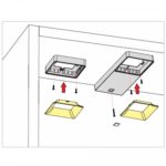 Светильник Quad 2, металлик, натуральное свечение, 160*70*15, 12V, 3 W, 130 lm, IP20, Furnika