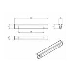 Ручка UA111-96-L31, 96 мм, черный матовый, Gamet