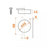 Петля Series 200 Key-hole/Snap-on 45 градусов, Salice