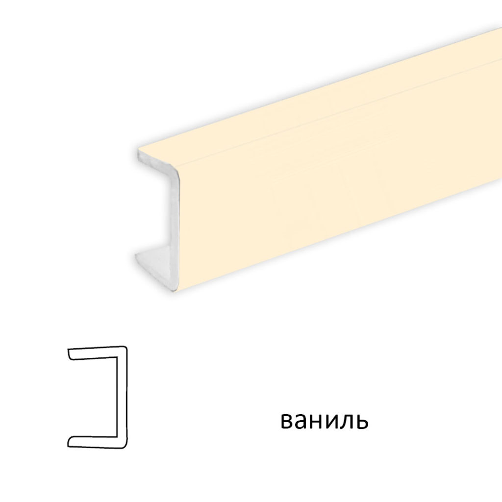 Торцевая заглушка (ваниль) 1м
