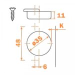 Петля Series 200 Key-hole/Snap-on 110 градусов накладная, Salice