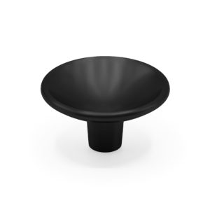 Ручка-кнопка DISC, матовый черный, D50 мм, Viefe