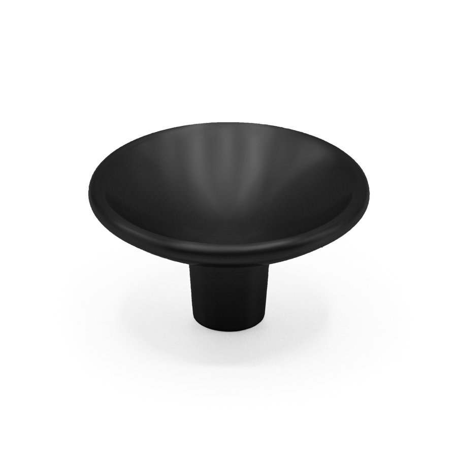 Ручка-кнопка DISC, 0530050ZM2, матовый черный, D50 мм, Viefe