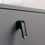 Ручка-кнопка LUV, 0536017ZM2, матовый черный, 17х51 мм, Viefe