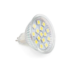 450150 Лампа светодиодная MR16 12V, 15LED 5050SMD, GU5,3(6500К),свет белый,3,5W