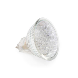 452100 Лампа светодиодная MR16 220V, 20LED, GU5,3(6400К),свет белый,1W