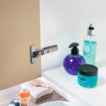 Петля Silentia + Series 700 Key-hole/Snap-on 110 градусов вкладная, с доводчиком, титаниум, Salice