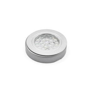 Светильник LED SLF24-24F-1 3200K (24LED, 24V DC, 1,65W, 2.5м кабель) белый, корпус серебристый, с кольцом